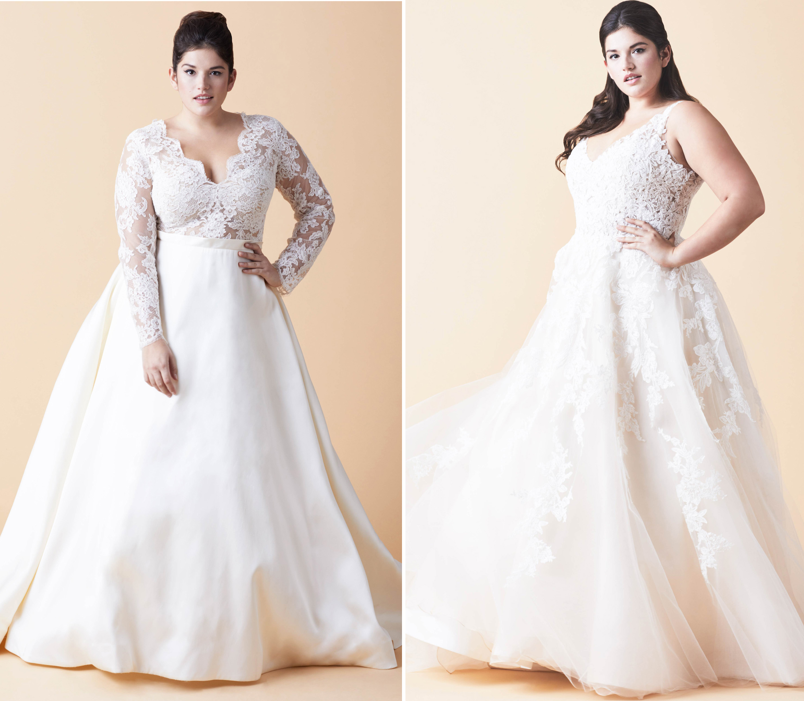 Свадебные платья фото в коллекции Anne Barge Bridal 2018 для полных девушек
