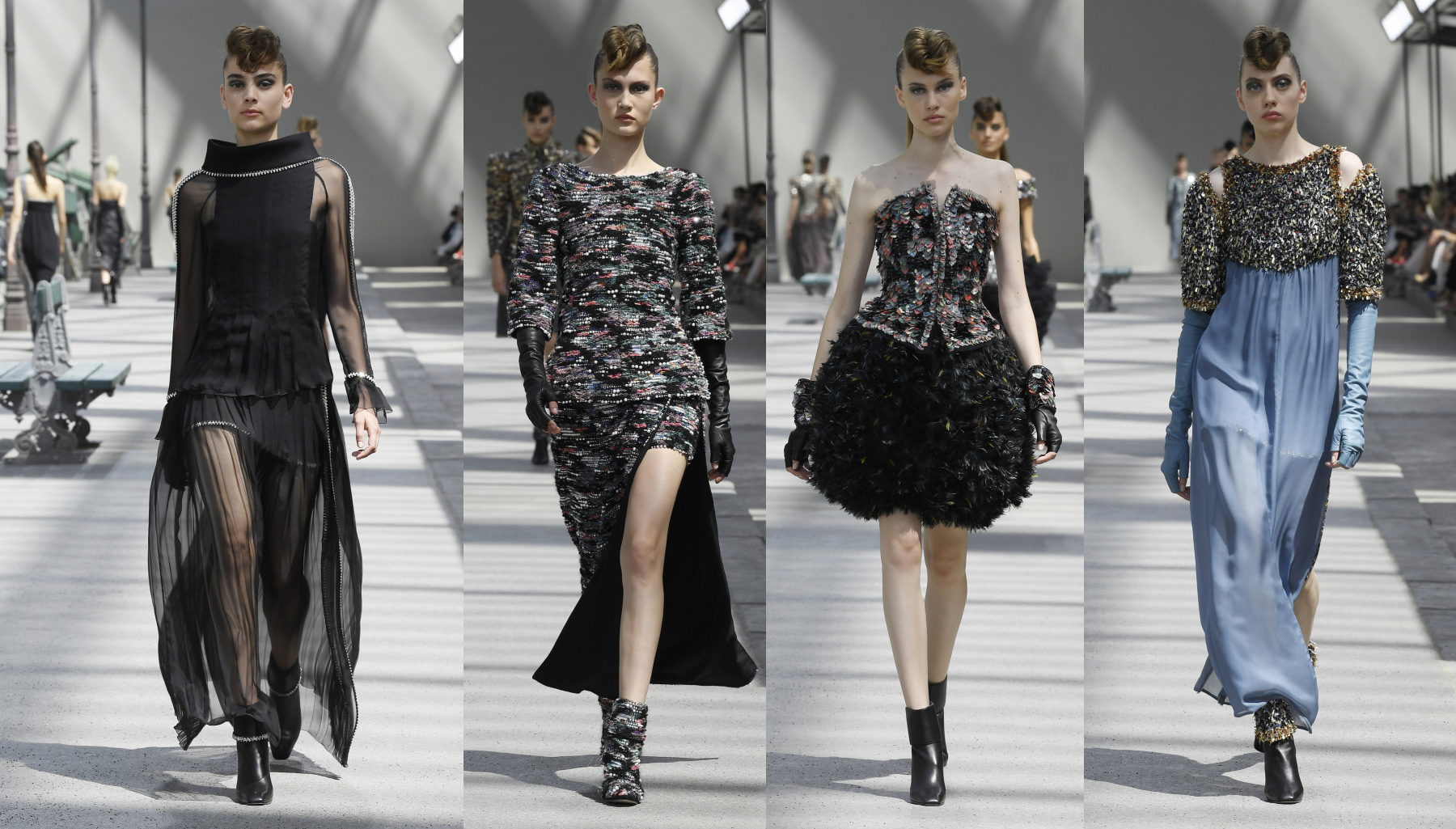 Карл Лагерфельд представил вечерние платья фото в коллекции Chanel Couture Fall на осень 2018