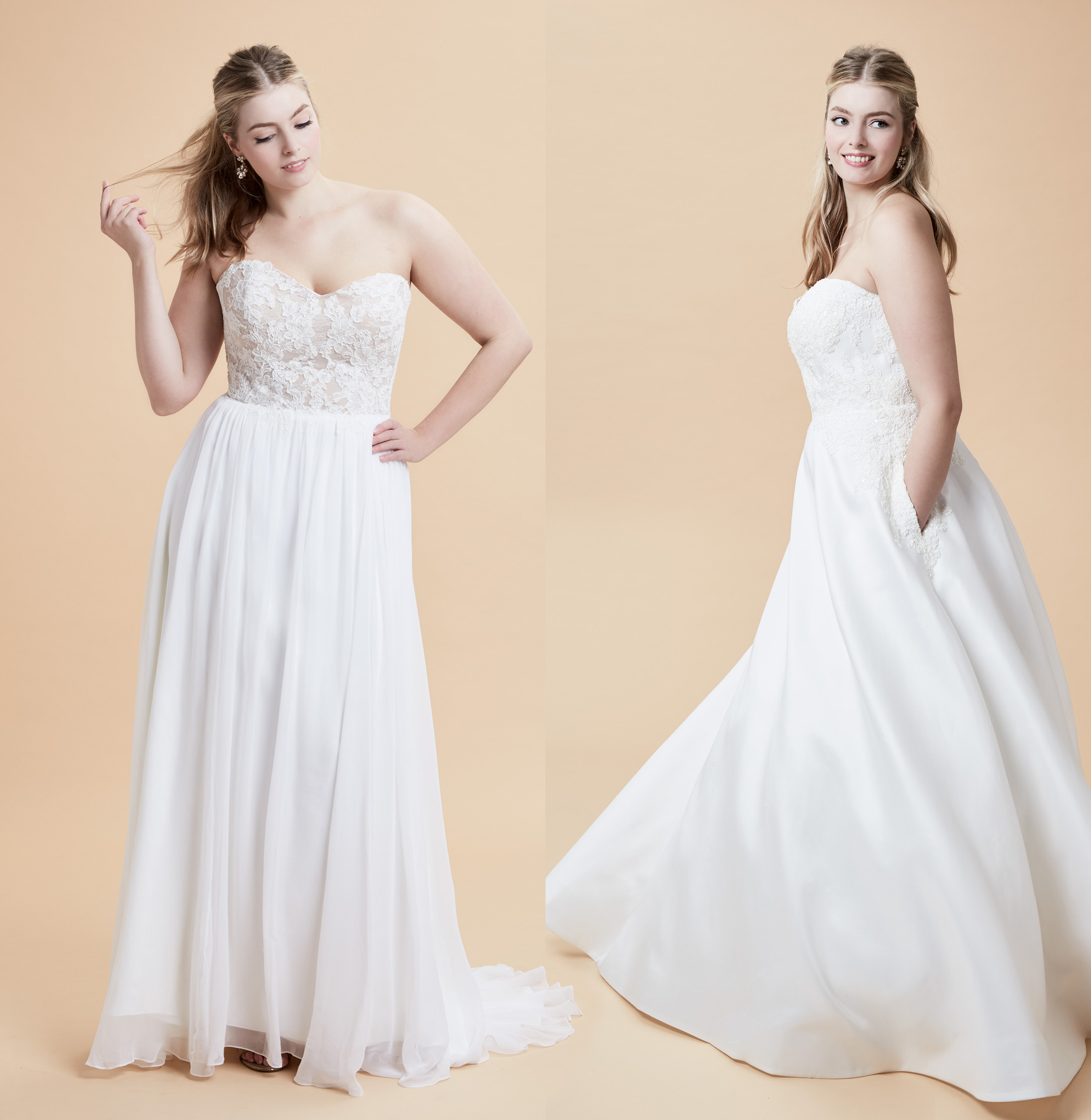 Свадебные платья фото в коллекции Anne Barge Bridal 2018 для полных девушек